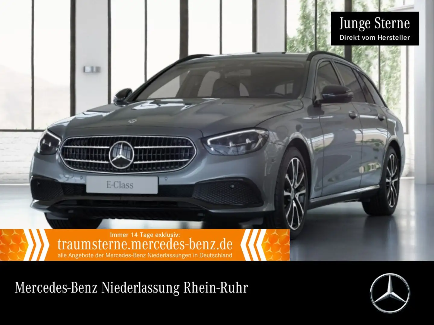 Mercedes-Benz E 220 d T AVANTG+NIGHT+LED+FAHRASS+KAMERA+9G Grijs - 1
