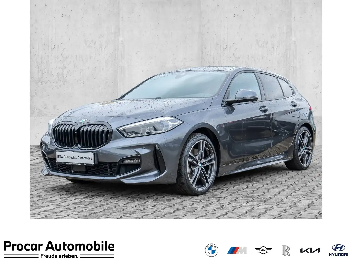 BMW 120 d xDrive M Sport LC+ Pano AHK LED DAB HiFi PDC Grau - 1