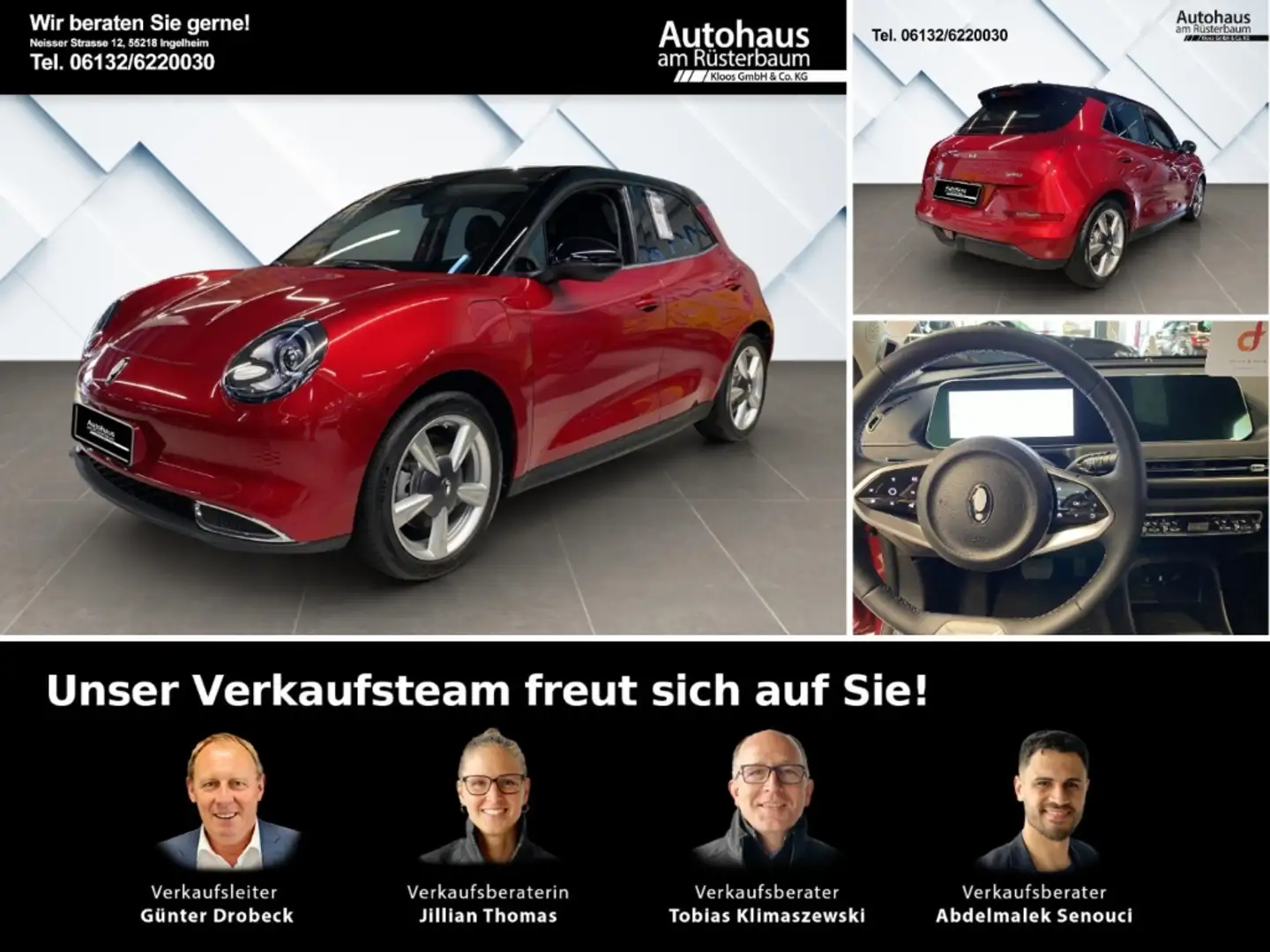 Ora 400 PRO WP Navi Leder Digitales Cockpit 360 Kamera Rot - 1