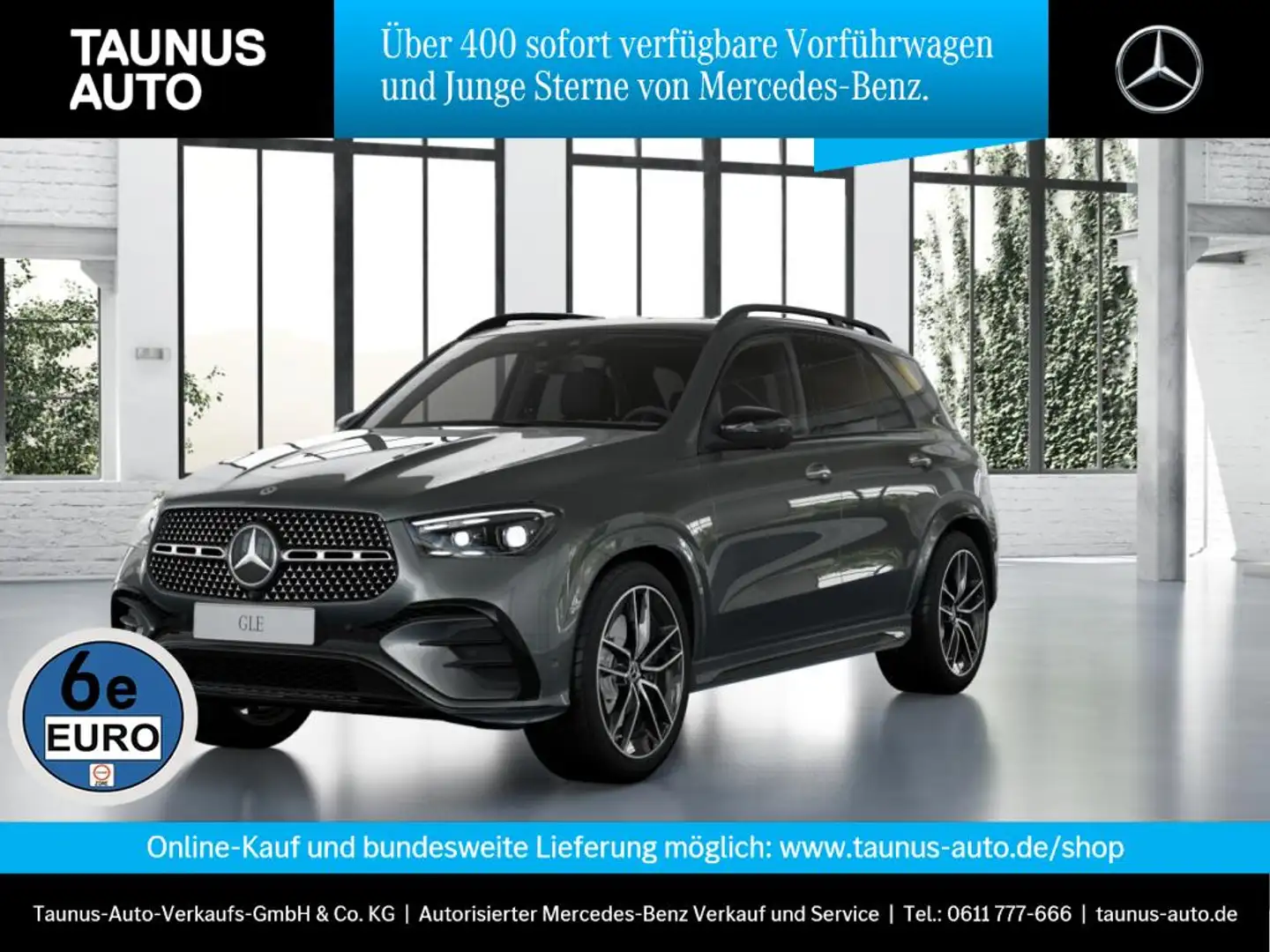 Mercedes-Benz GLE 450 AMG-DISTRONIC-AHK-PANO-HUD-UVP 119.600,- Grau - 1