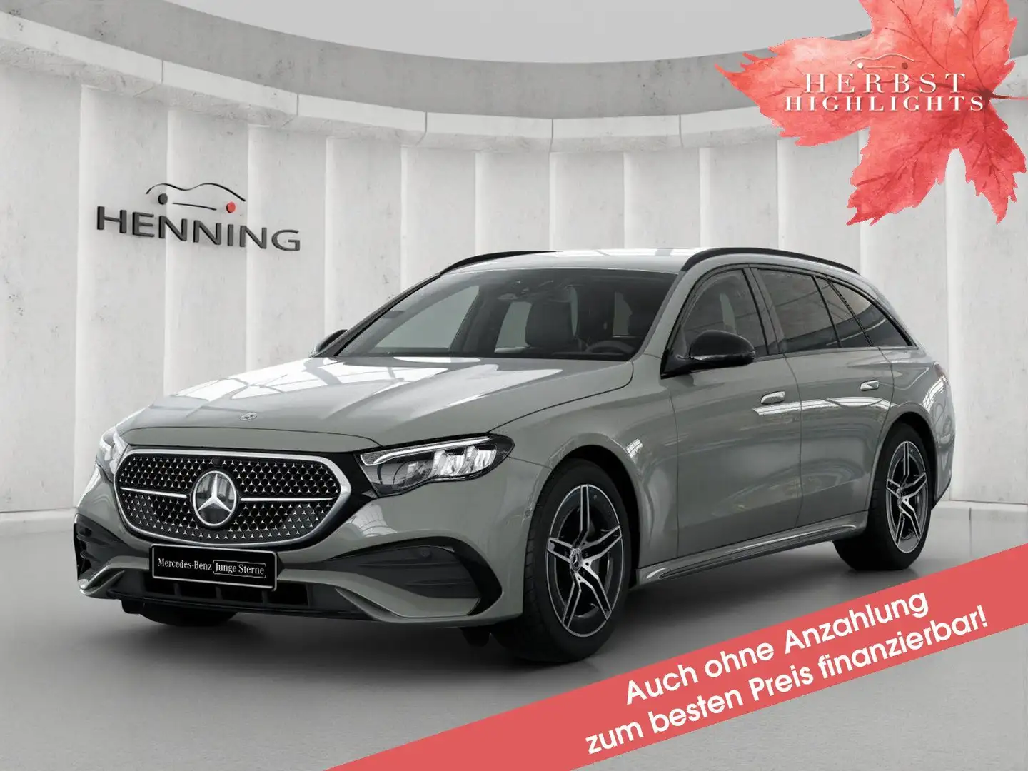 Mercedes-Benz E 220 d AMG Night-Paket Superscreen Distronic 19 Grau - 1