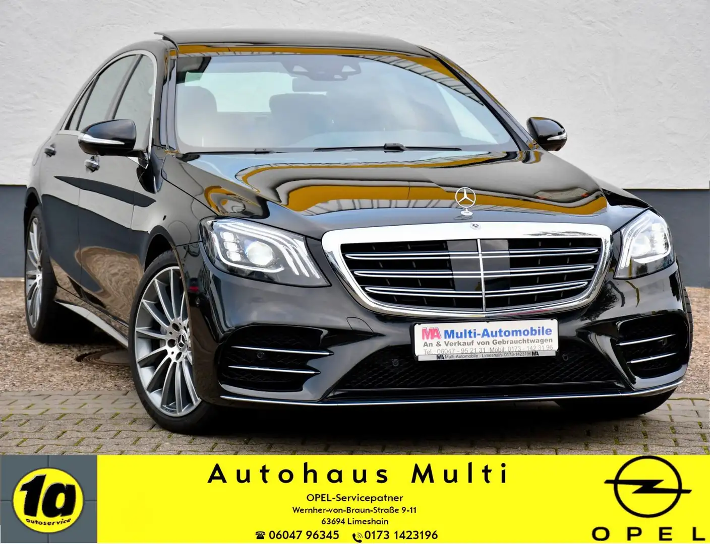Mercedes-Benz S 350 S350d 4M L AMG Chauffeur Fond 360° Pano Stndhzg Schwarz - 1