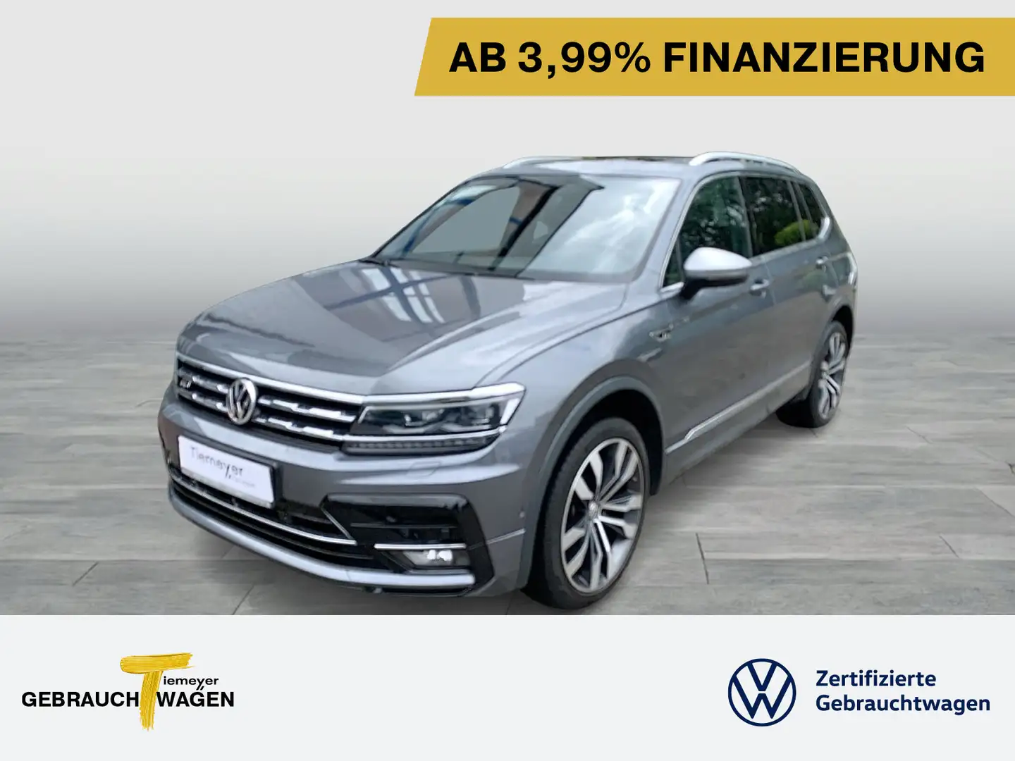 Volkswagen Tiguan Allspace 2.0 TDI DSG 4M R-LINE PANO LEDER Gris - 1
