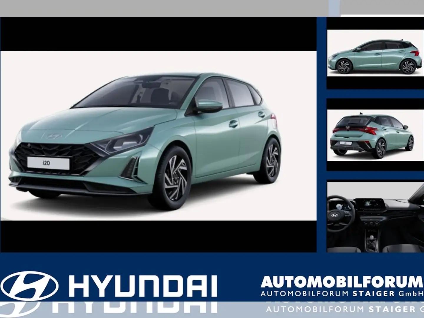 Hyundai i20 1.0 T-GDI Trend Carplay, Rückfahrkamera Grün - 1