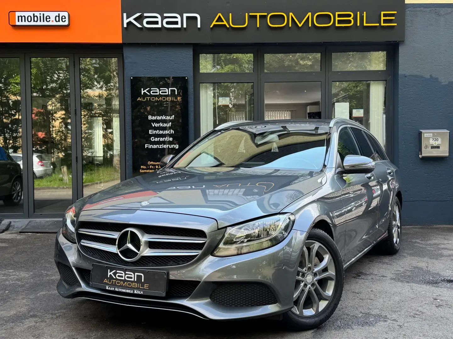 Mercedes-Benz C 180 T CGI Avantgarde/2HAND/TEILLEDER/NAVI/SHZ/ST-STOP Gris - 1
