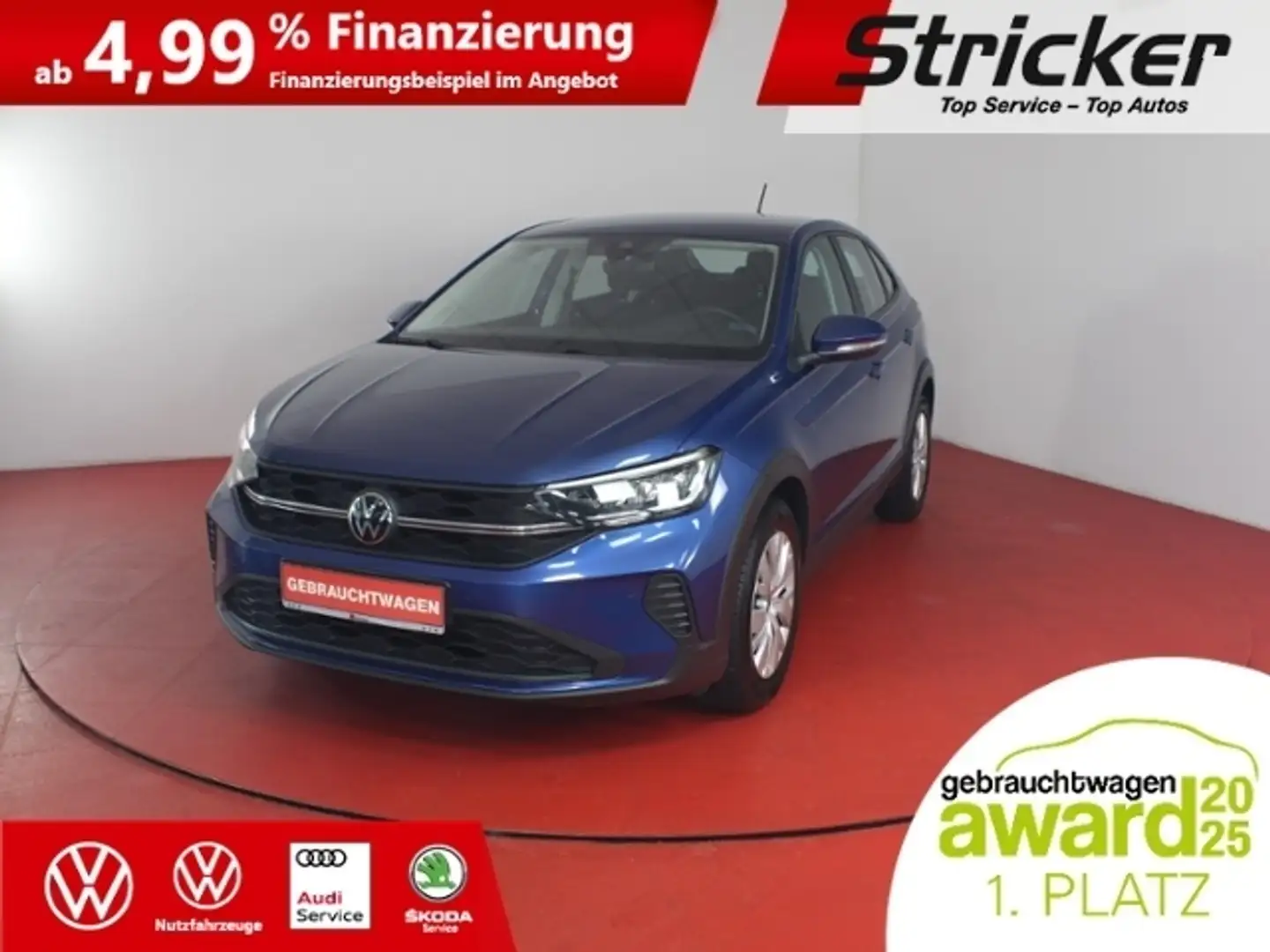 Volkswagen Taigo 1.0TSI 190,-ohne Anzahlung App-Connect Blau - 1