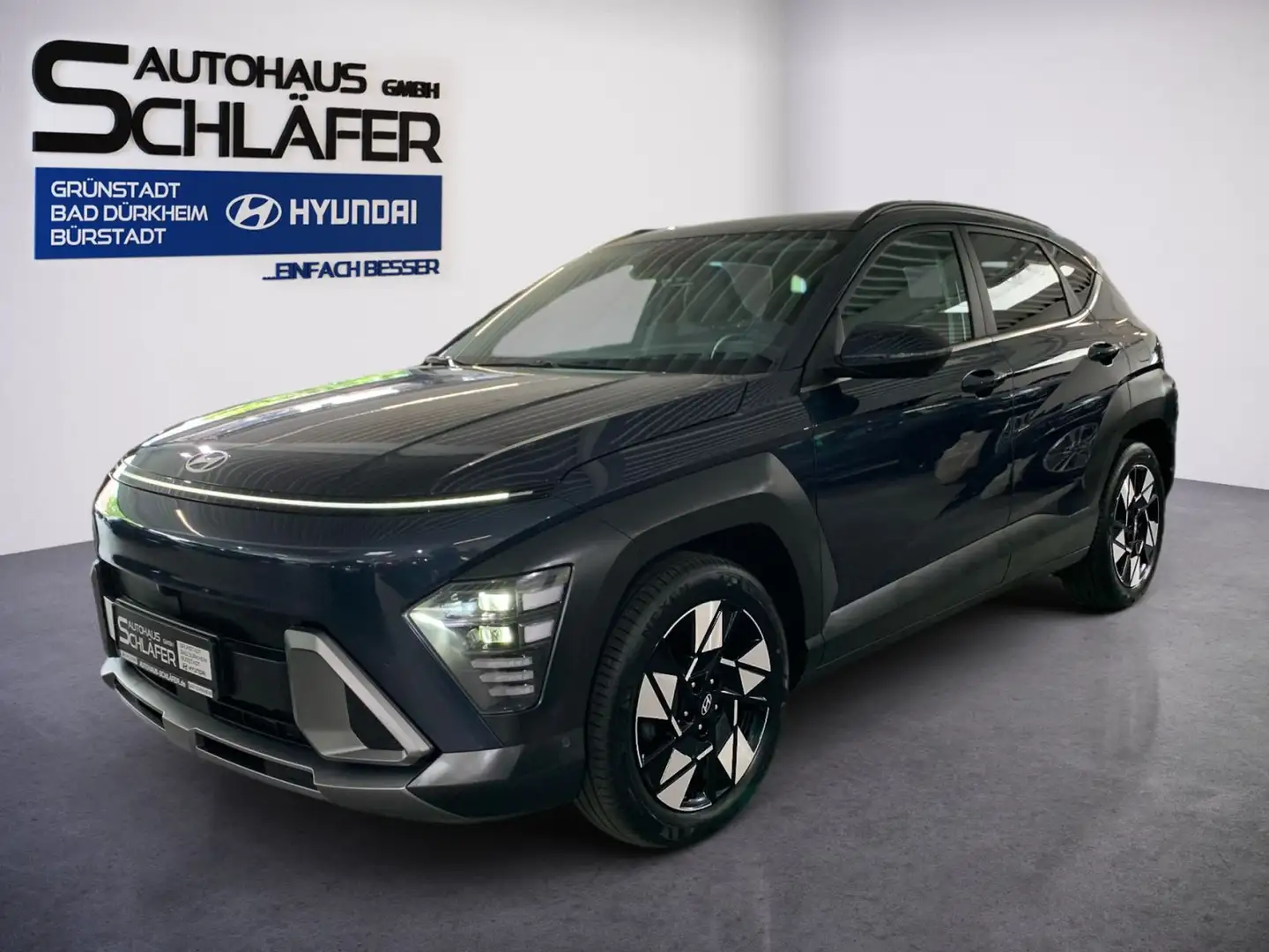 Hyundai KONA KONA 1.6 T-GDI Prime AHK Leder 8xbereift Blu/Azzurro - 1