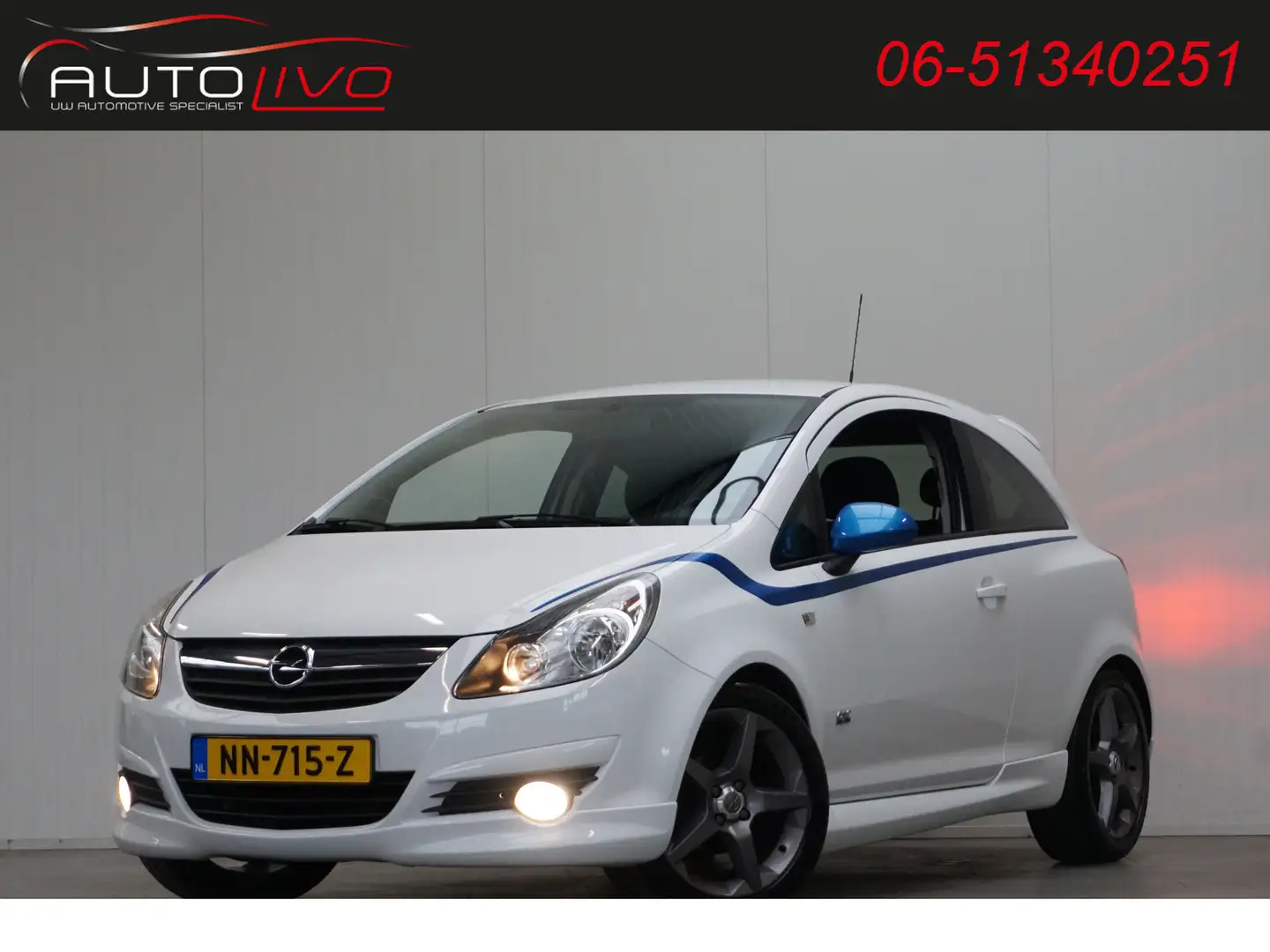 Opel Corsa 1.4-16V OPC-LINE! AIRCO CV CRUISE etc. Wit - 1