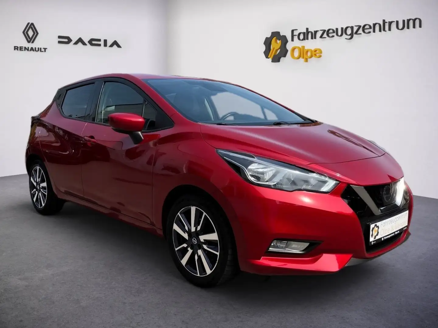 Nissan Micra Acenta NAVI, KAMERA, APPConn Rood - 2