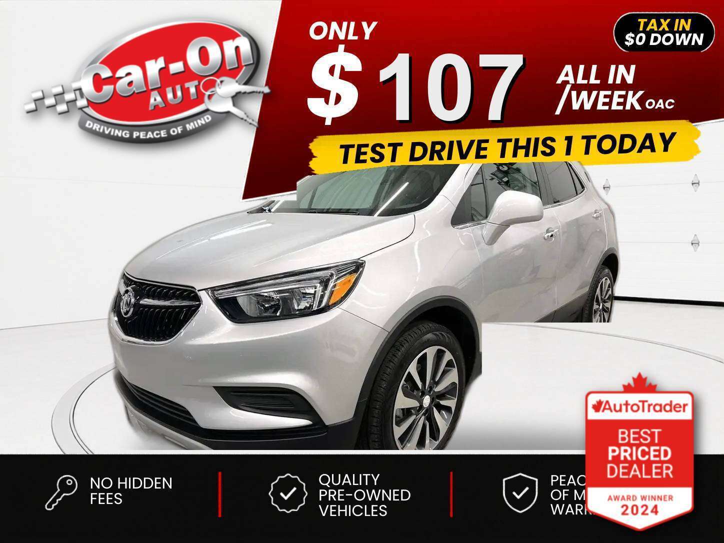 Silver 2021 Buick Encore SUV / Crossover All-Wheel Drive Automatic