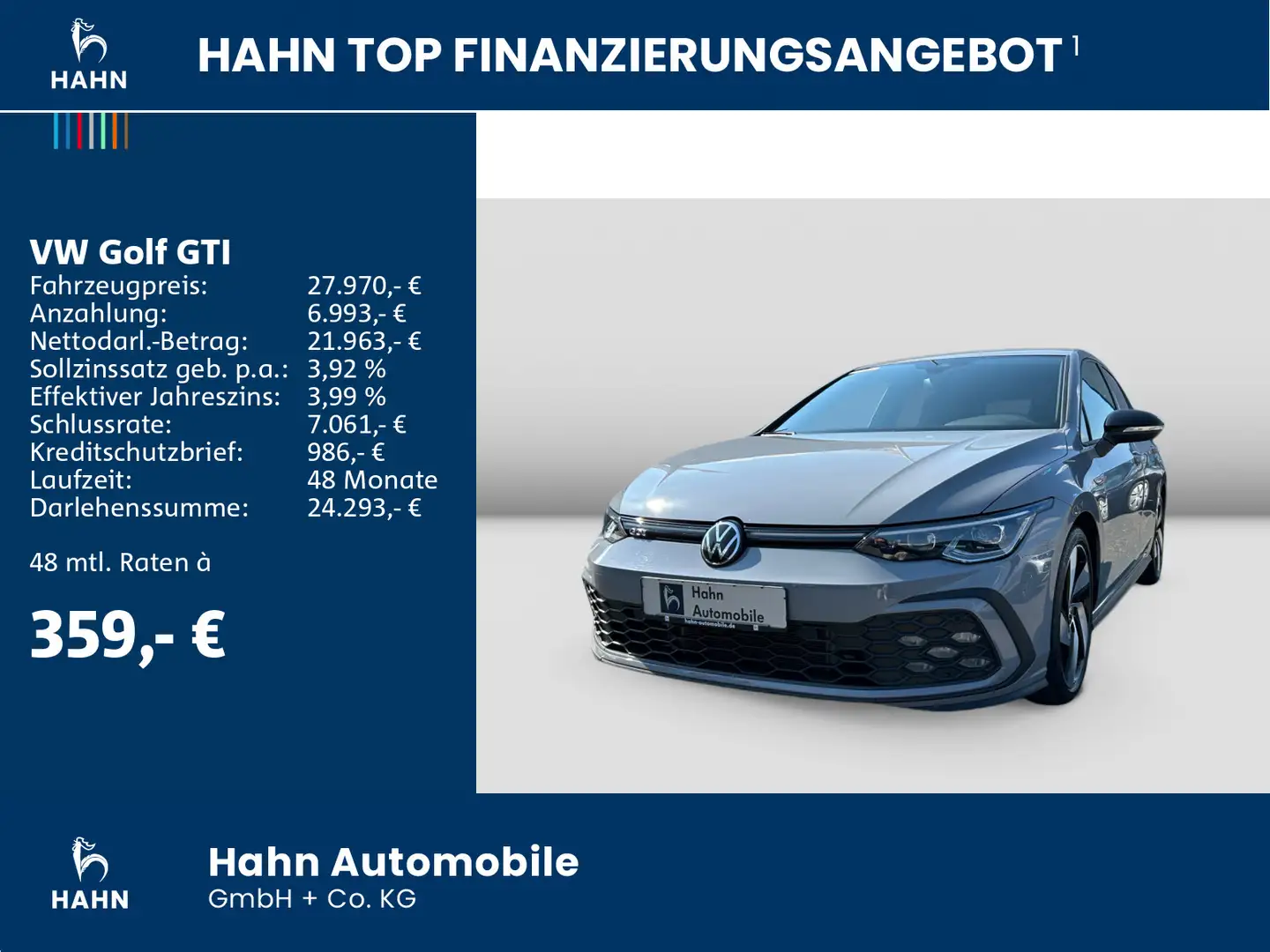Volkswagen Golf GTI Golf VIII GTI DSG BlackStyle Navi LED Kamera ACC Grau - 2