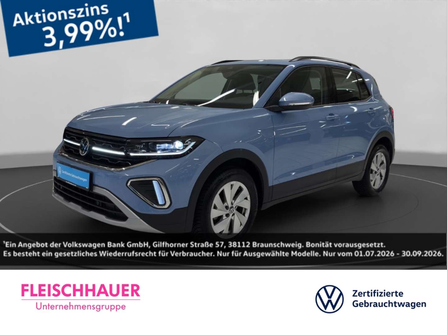 Volkswagen T-Cross nuo 413 €/ mėn Benzinas 2025m. Kita Automatinė
