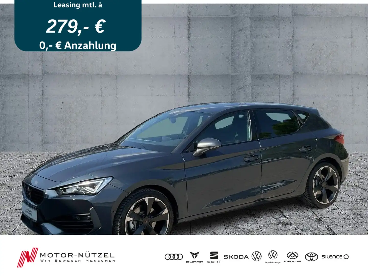 CUPRA Leon 2.0 TSI DSG LED+NAVI+ACC+KAMERA+SHZ+DAB Gris - 1