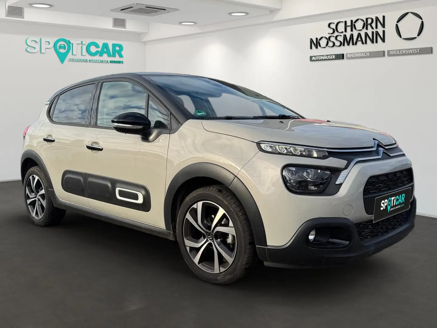 Citroen C3 C3 PURETECH 83 SHINE PACK,1 HAND,NAVI,SITZHEIZUZNG Beige - 2