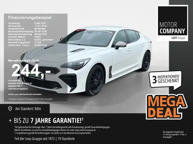 Kia Stinger 2.0 T-GDI GT-Line +Automatik+Navi+R.Kam++