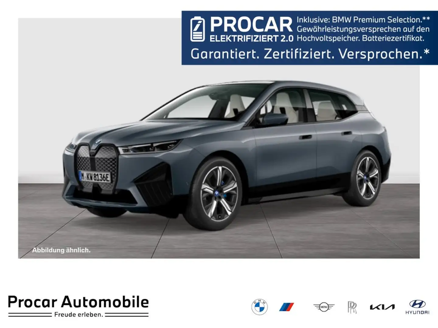 BMW iX xDrive50 M Sport HUD PANO ACC AHK RFK NAVI Grau - 1