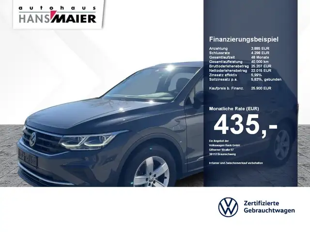 Volkswagen Tiguan United TSI DSG RearView MatrixLED Navi