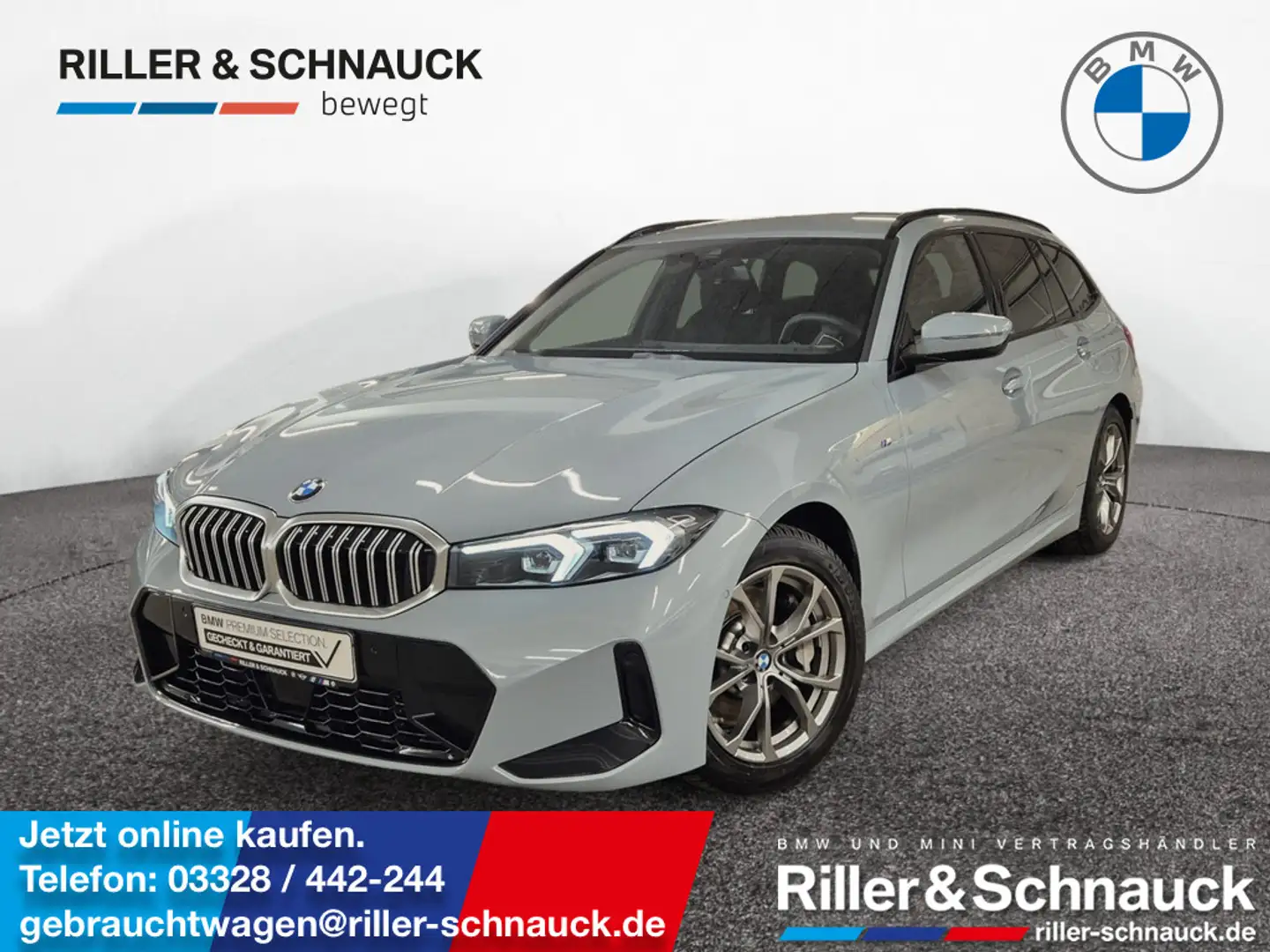 BMW 330 i Touring xDrive M Sport ACC+KAM+LED+NAVI+ Grau - 1