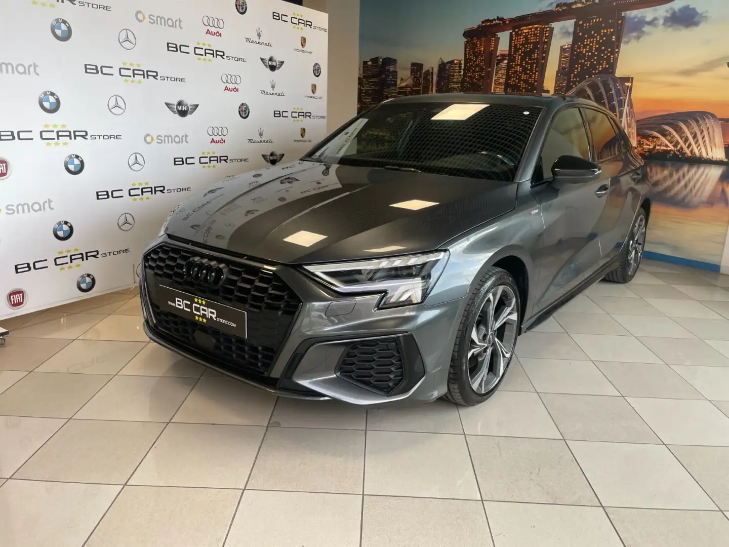 Audi A3 SPB 30 TDI S tronic S Line Edition Gris - 1