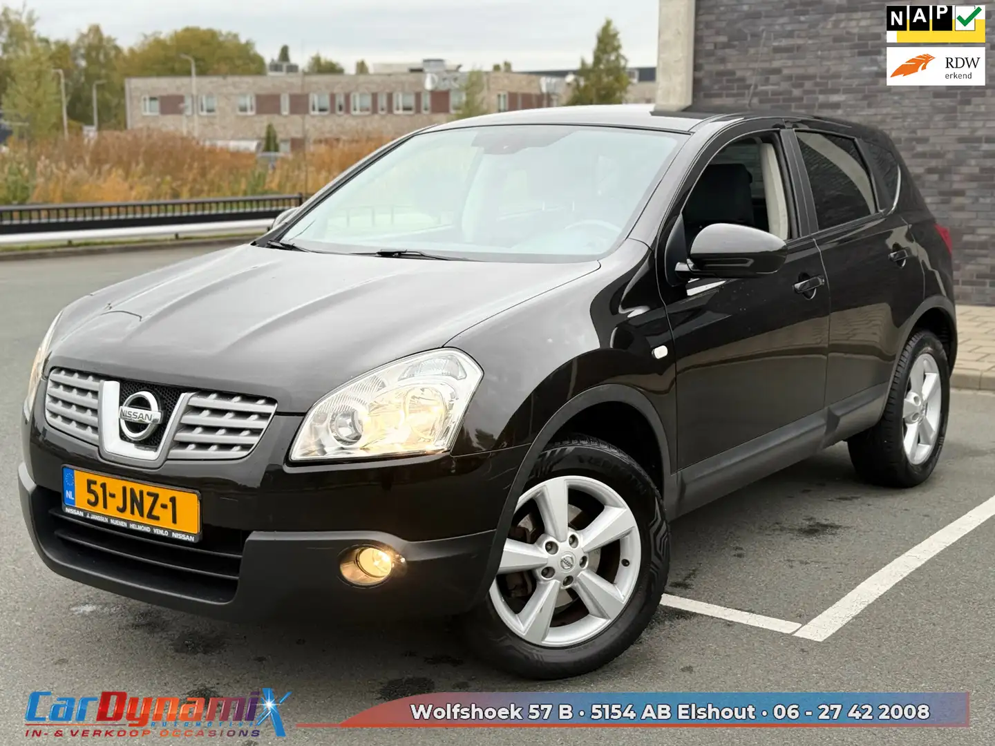 Nissan Qashqai 2.0 Acenta | Leer | PDC | Airco | 1ste Eig. | APK Noir - 1