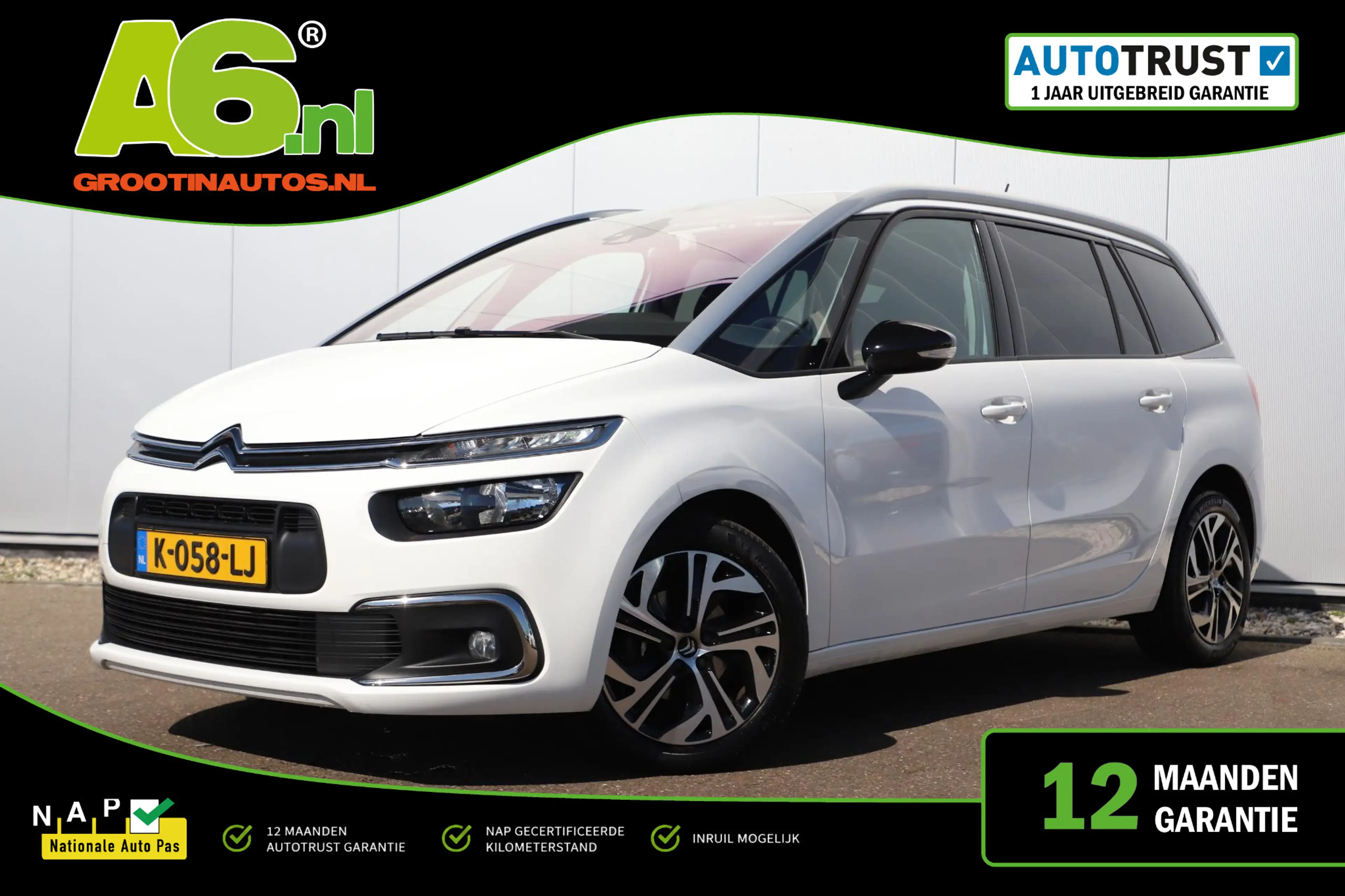 Citroen Grand C4 SpaceTourer 1.5 BlueHDI Business 7p 7 Persoons Navigatie Achte