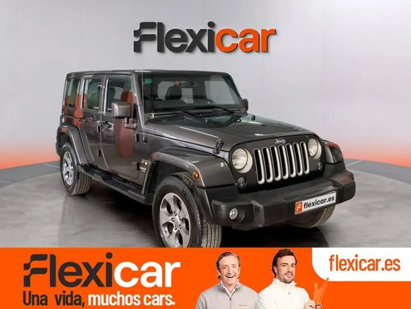 Jeep Wrangler 2.8 CRD Sahara Auto Gris - 1