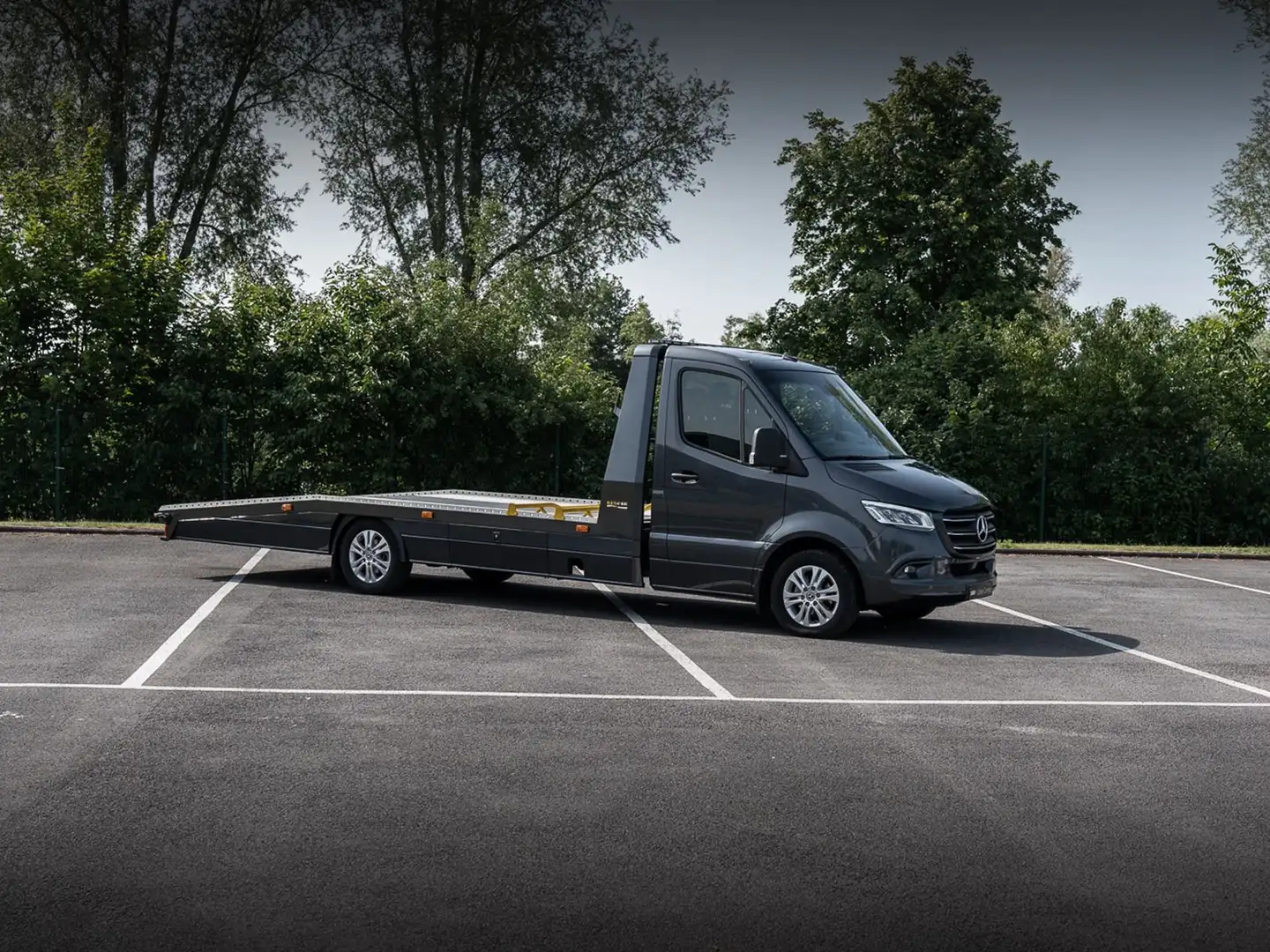 Mercedes-Benz Sprinter V6 Takelwagen / Autotransporteur / CAM / NAVI / A Grijs - 1