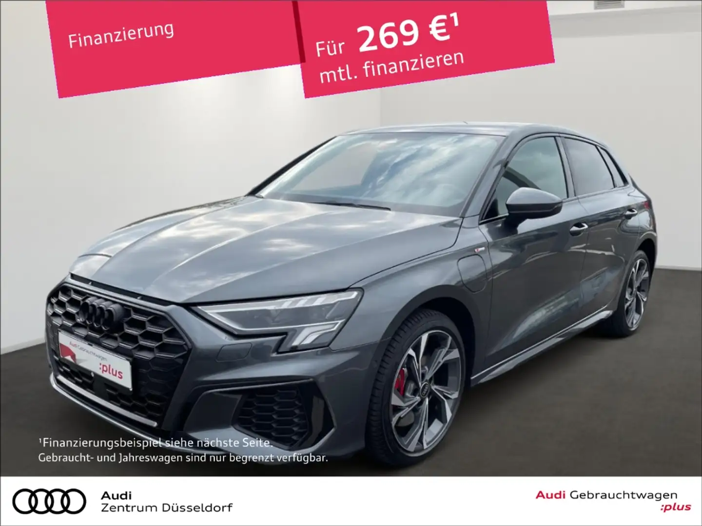 Audi A3 Sportback 45 TFSI e S line MMI KAMERA PDC Gris - 1