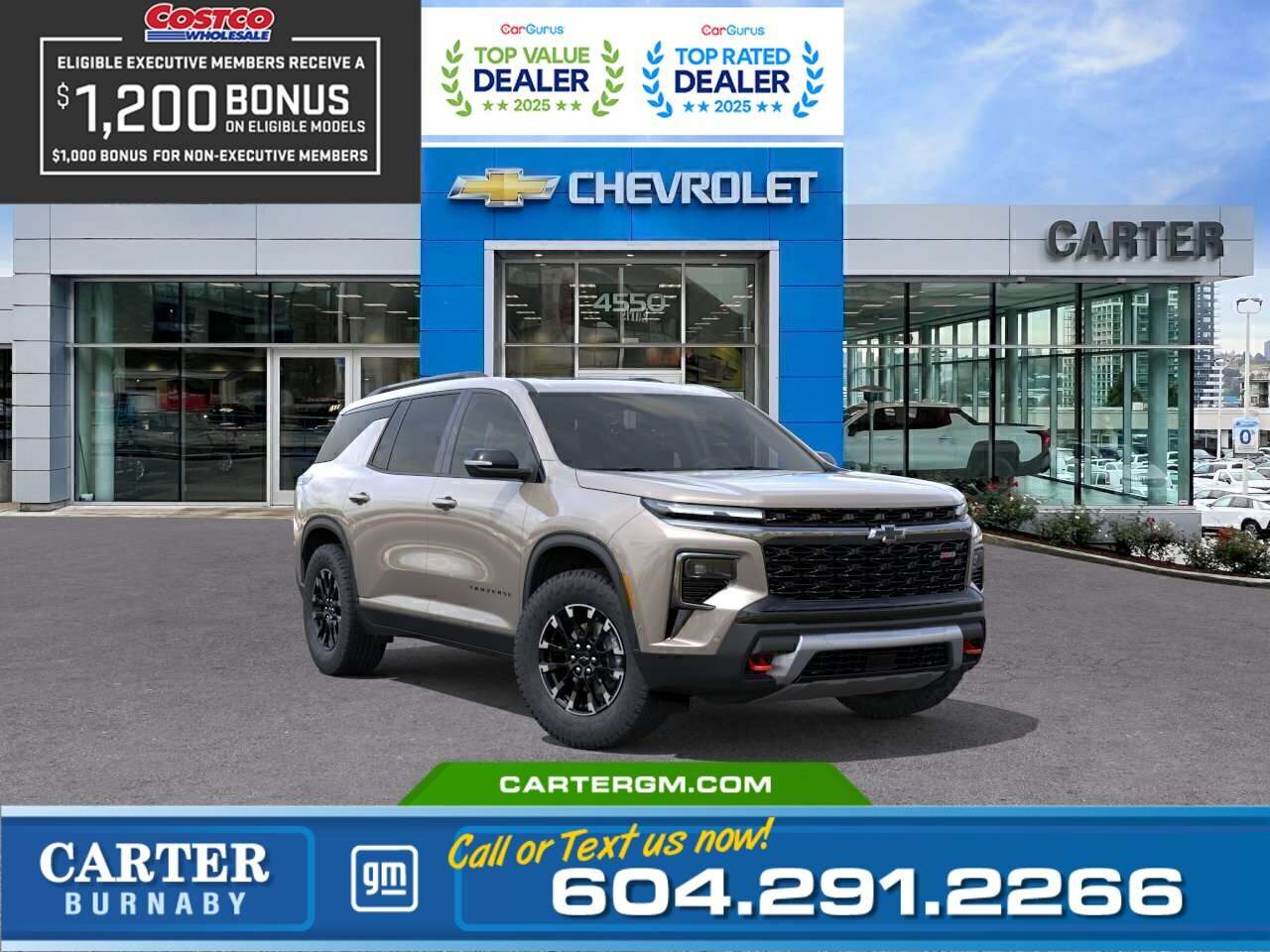 Gray 2026 Chevrolet Traverse SUV / Crossover Four-Wheel Drive 8-Speed Automatic