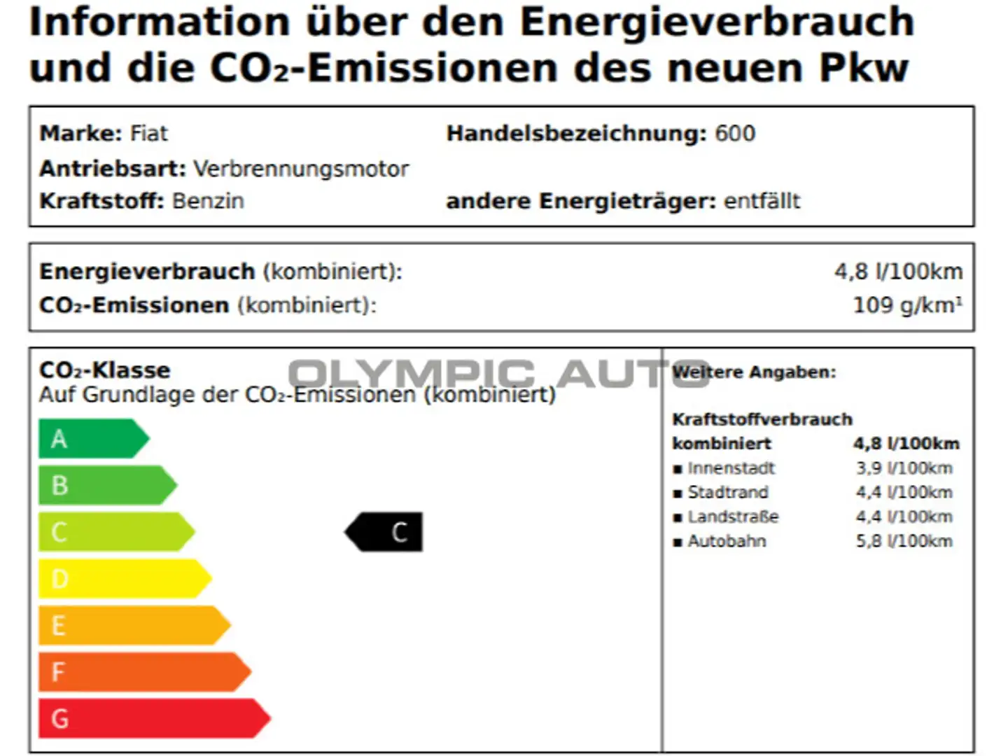 Fiat 600 Hybrid Special Edition DCT  CARPLAY SITZHZG Braun - 2