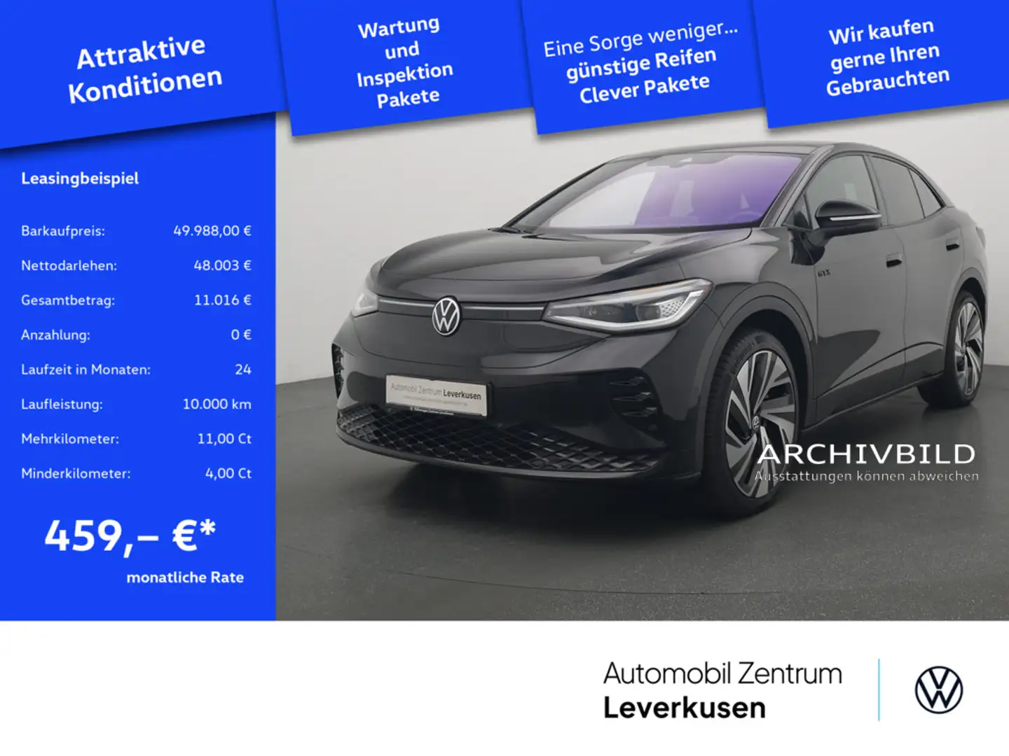 Volkswagen ID.5 GTX KEYLESS NAVI VIRT DCC CARPLAY SHZ PDC Schwarz - 1