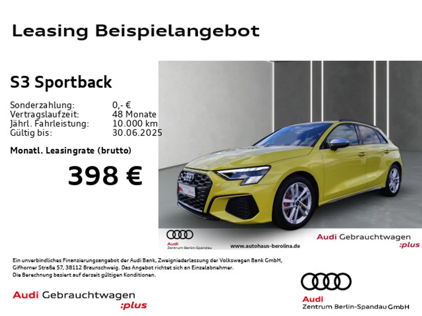 Audi S3 *MATRIX*Virt.C+*NAV+*Opt.-Schwarz* Gelb - 1