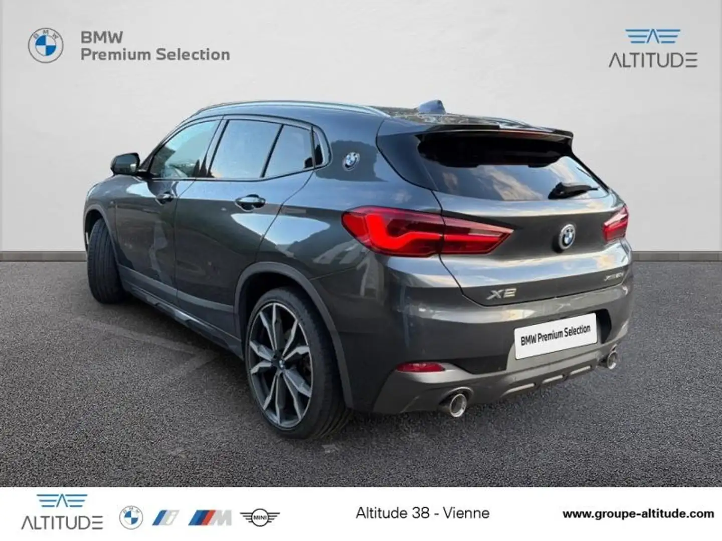 BMW X2 xDrive20dA 190ch M Sport Gris - 2