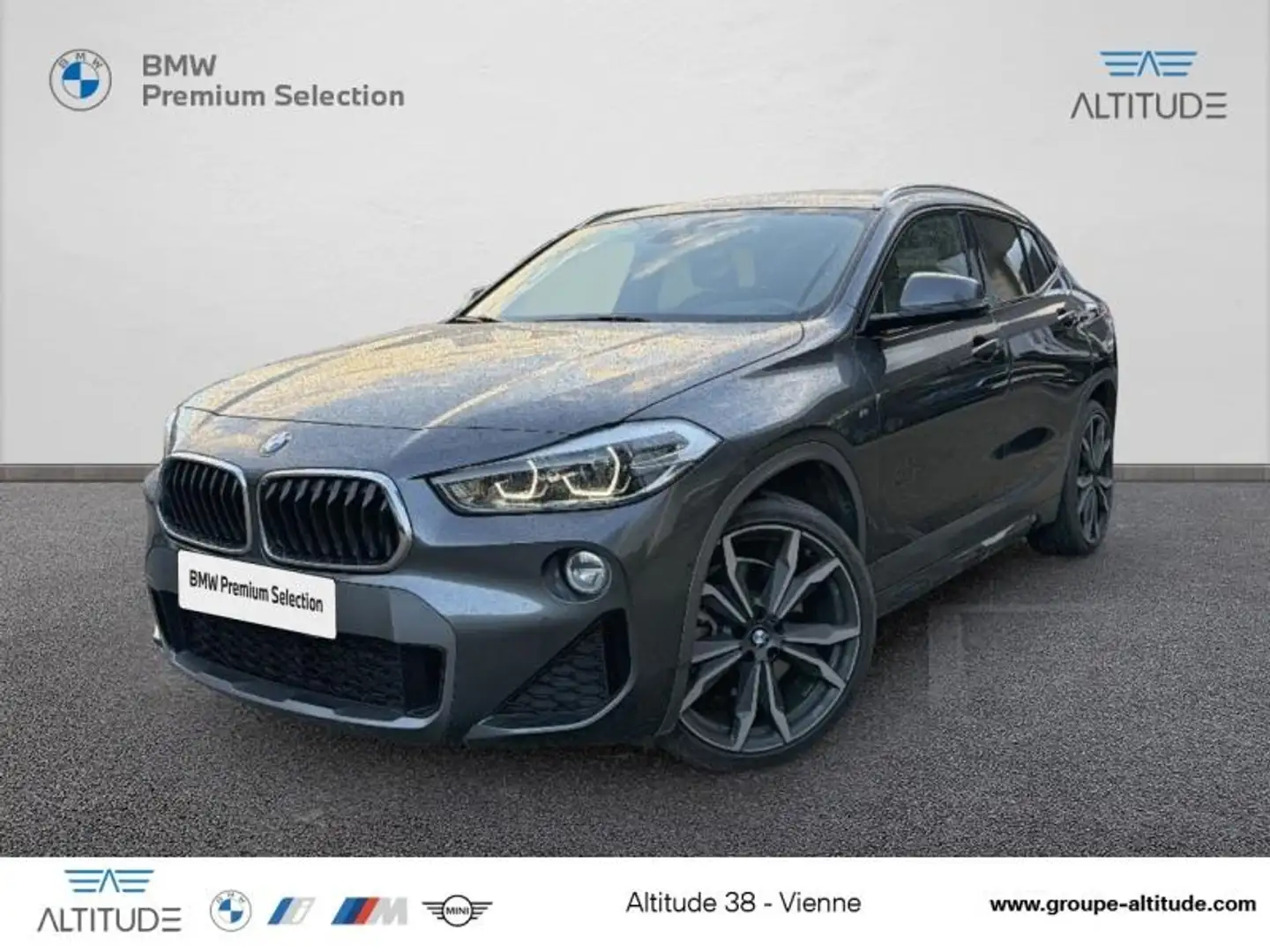 BMW X2 xDrive20dA 190ch M Sport Gris - 1