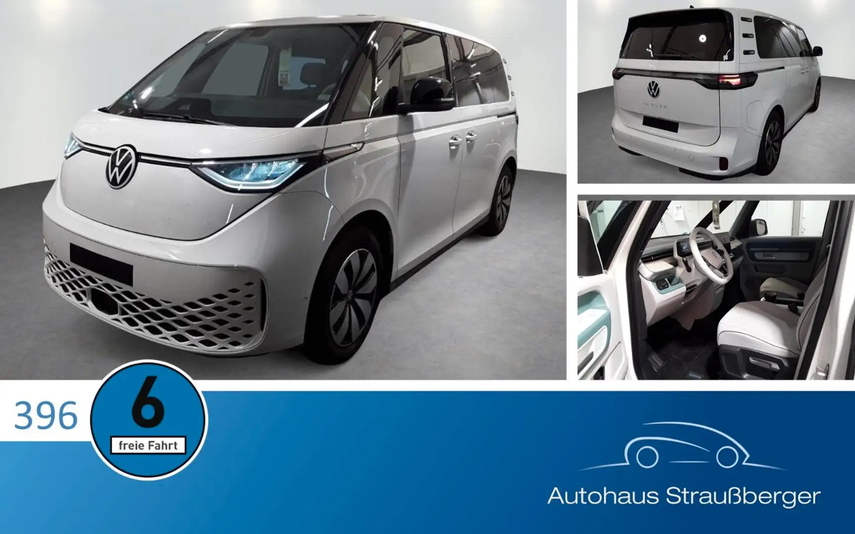 Volkswagen ID. Buzz 210 kW Pro KR LED ACC Rfk Weiß - 1