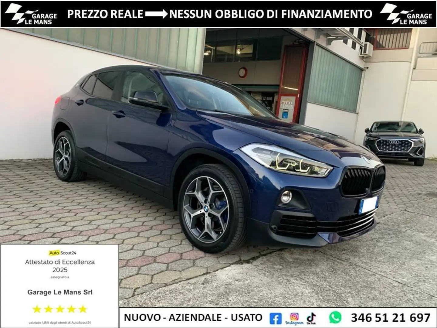 BMW X2 XDRIVE20D SPORT AUTO NAVI LED CRUISE TELEC. Bleu - 1
