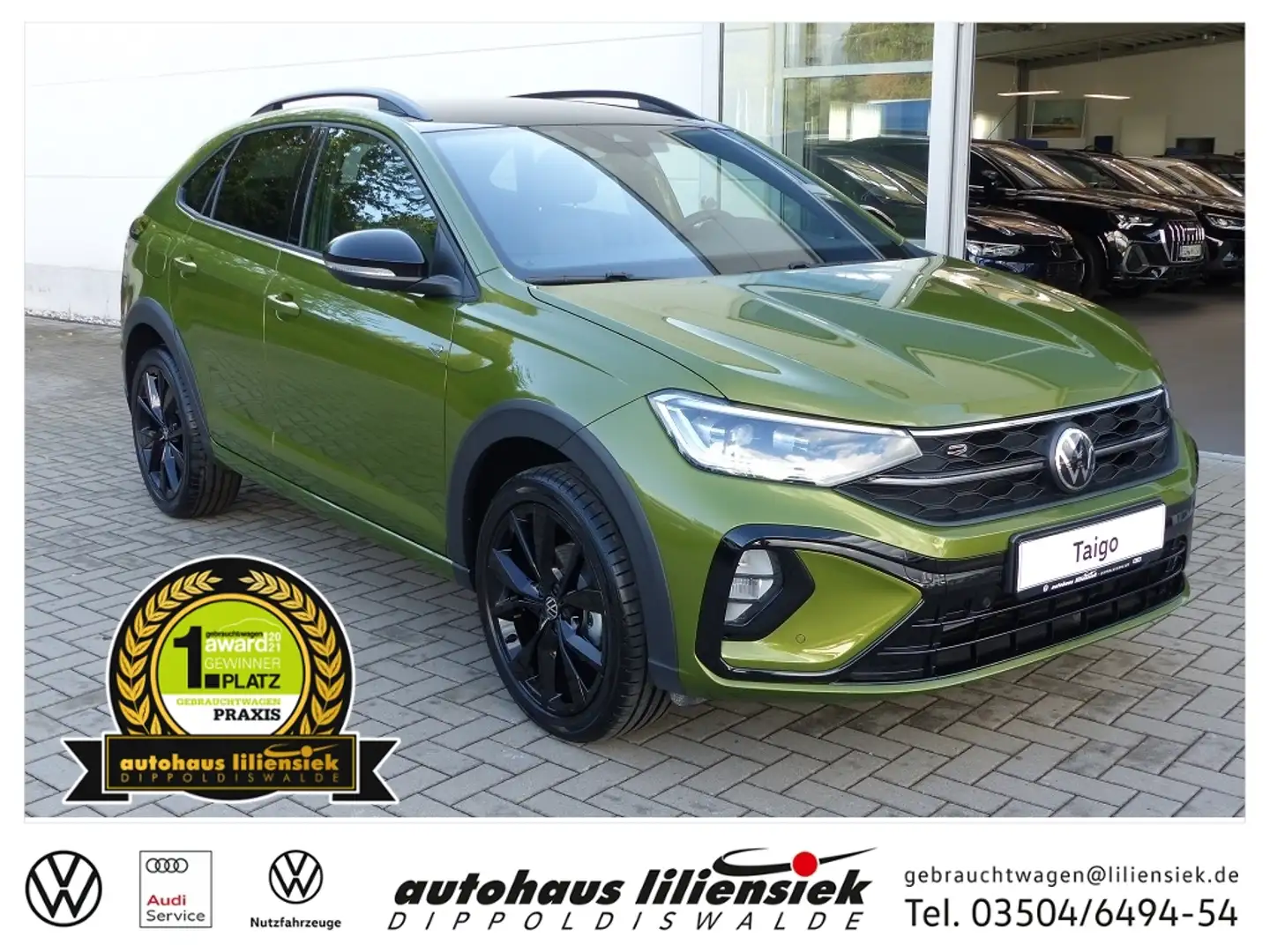 Volkswagen Taigo 1.0 TSI DSG R-Line *LED*ACC*PDC* Grün - 1