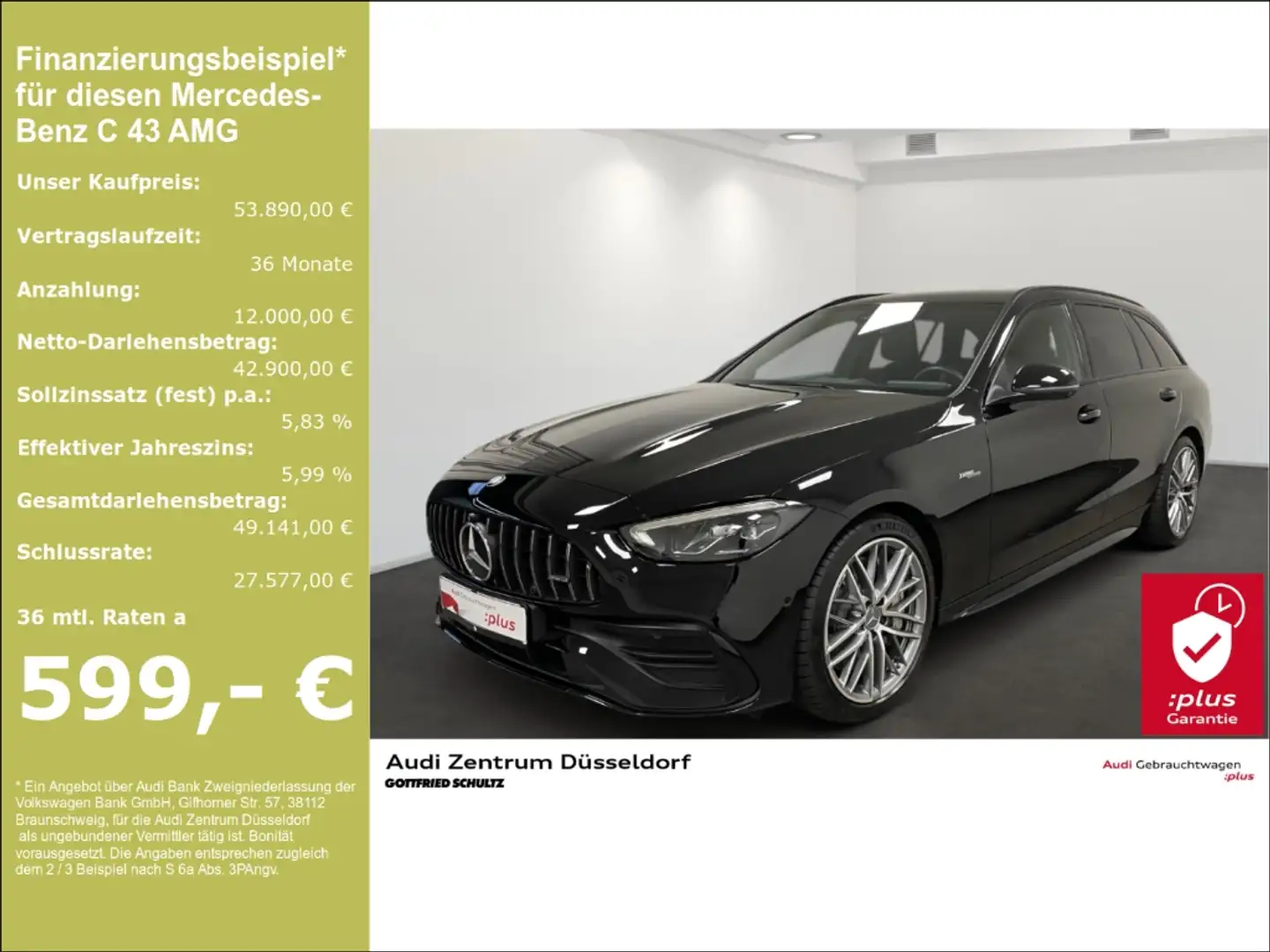 Mercedes-Benz C 43 AMG T 4Matic NIGHT PAKET DISTRONIC PRO EDW Černá - 1
