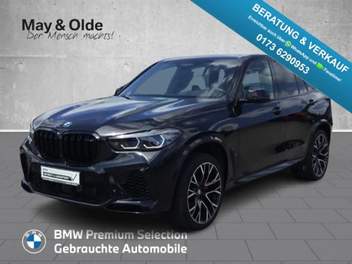BMW X5 M Competition HUD AHK Pano Navi Leder Dig.Cockpit Schwarz - 1