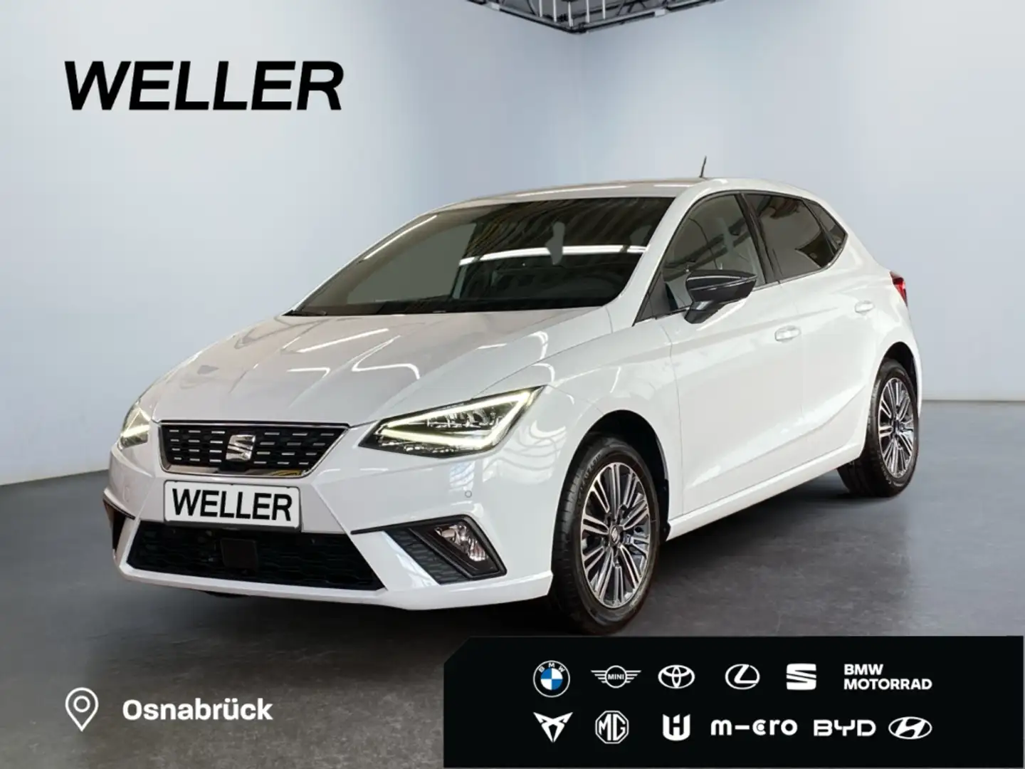SEAT Ibiza 1.0 TSI XCELLENCE *LED*Beats*CarPlay*Navi* Weiß - 1