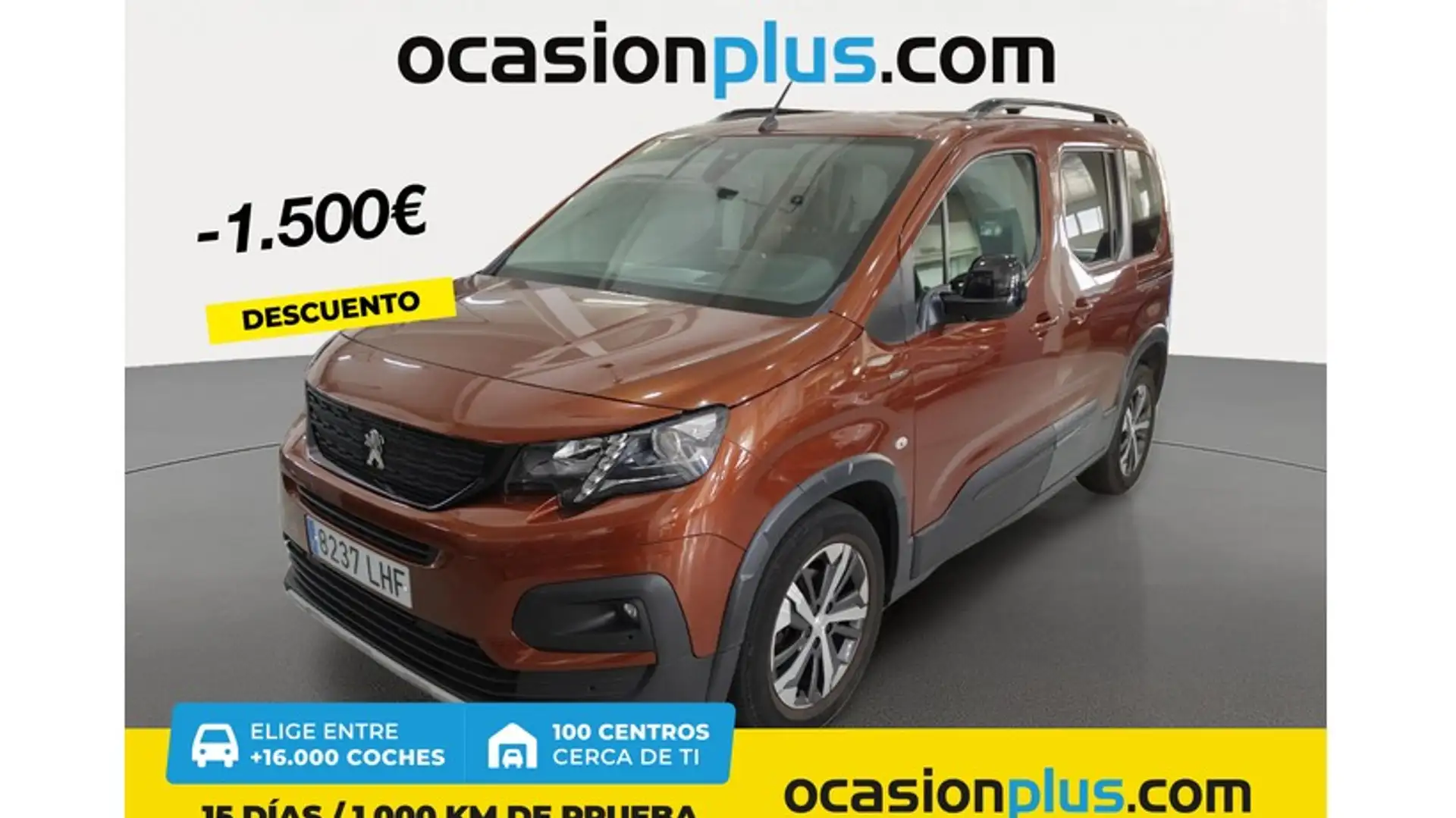 Peugeot Rifter 1.5BlueHDi S&S Standard GT Line 100 Brun - 1