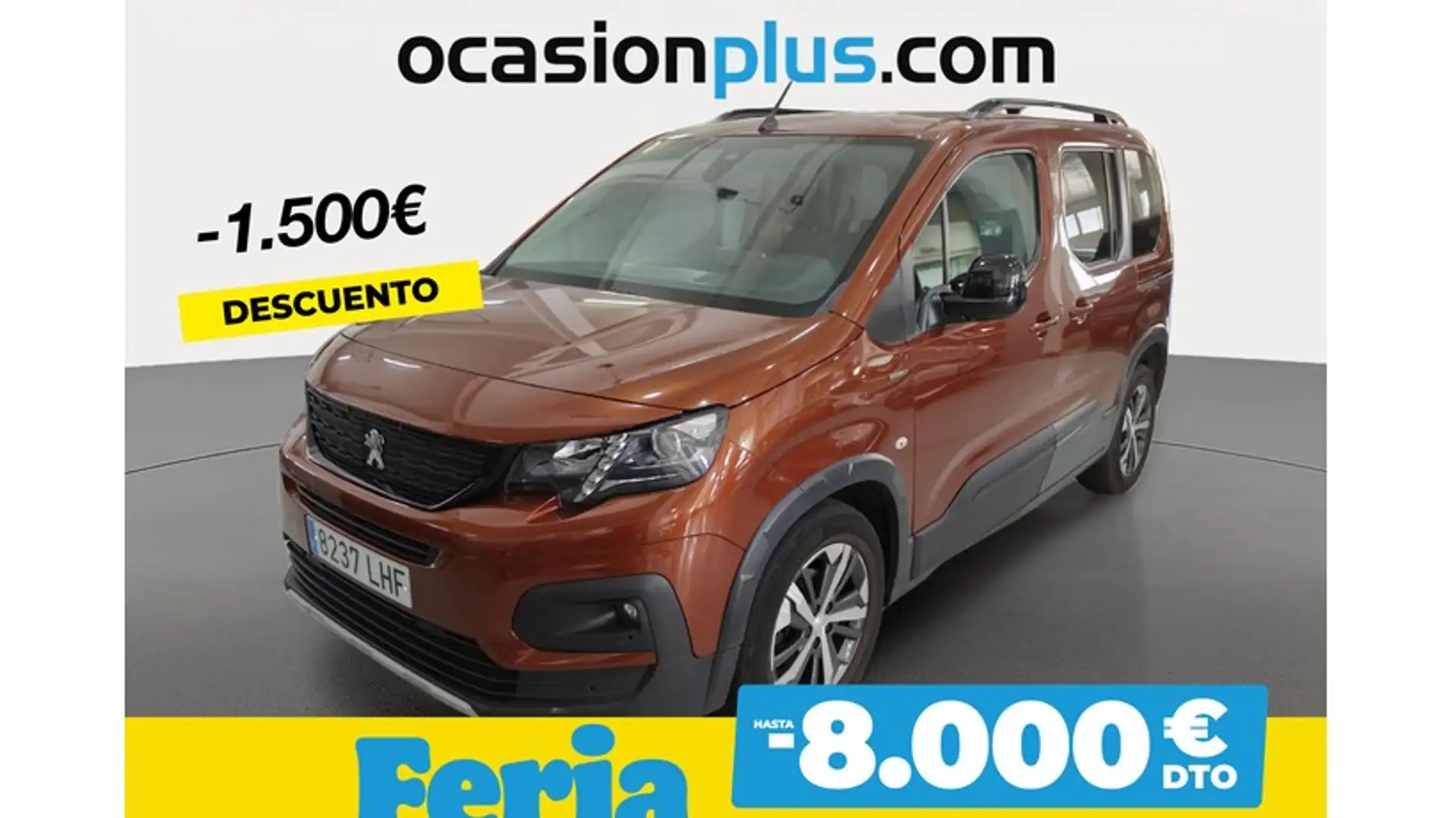 Peugeot Rifter 1.5BlueHDi S&S Standard GT Line 100 Brun - 1