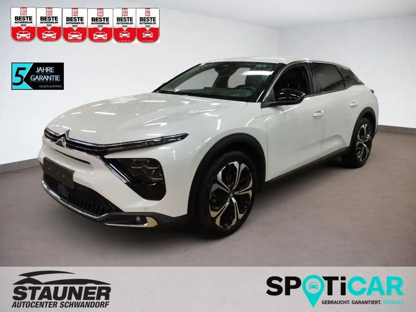 Citroen C5 X PureTech 130 Stop&Start AT8 Plus *HUD*NAVI* Wit - 1