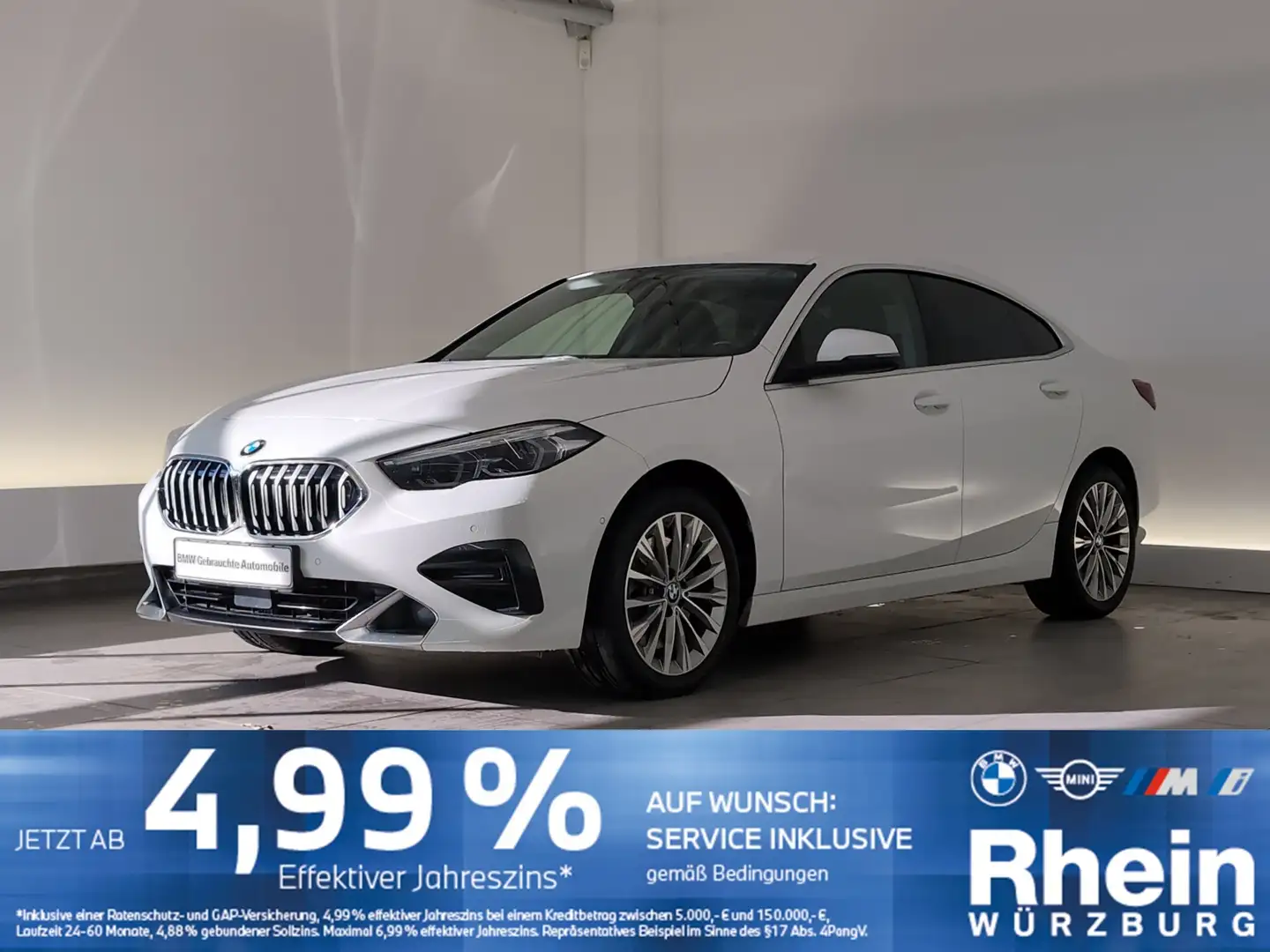 BMW 220 d Gran Coupé Luxury Line Navi/LED/HiFi/PA/AHK HiFi Weiß - 1