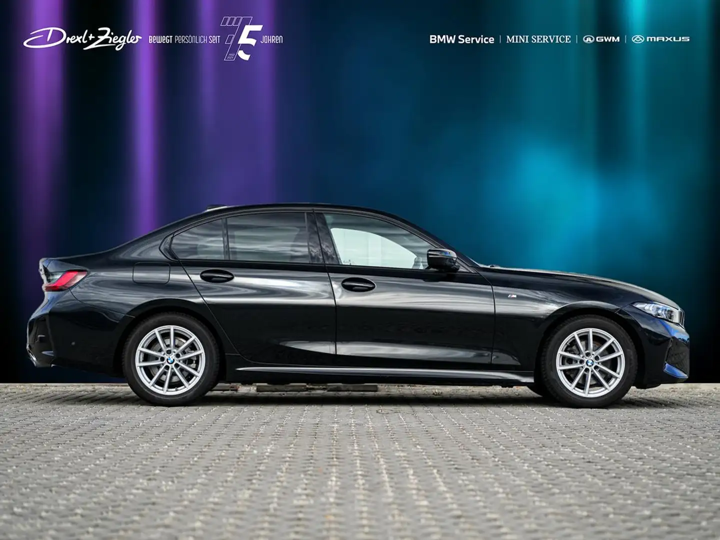 BMW 320 d xDrive Limosine M-Sport AHK HuD KoZg eSitze Negru - 2