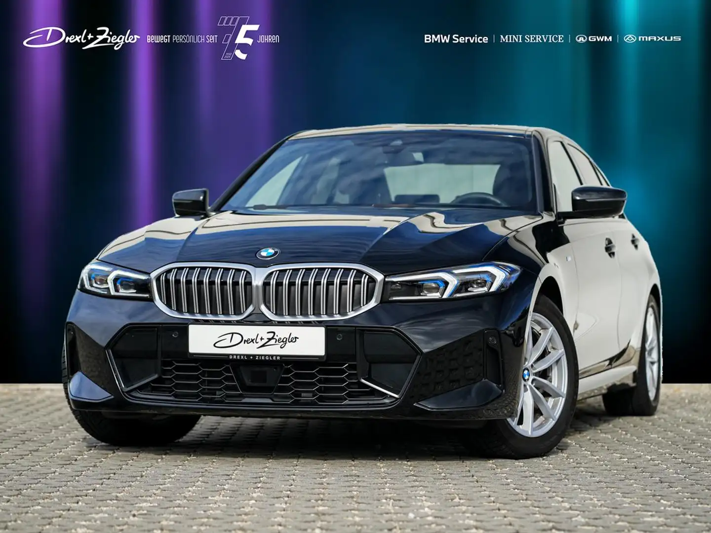 BMW 320 d xDrive Limosine M-Sport AHK HuD KoZg eSitze Negru - 1