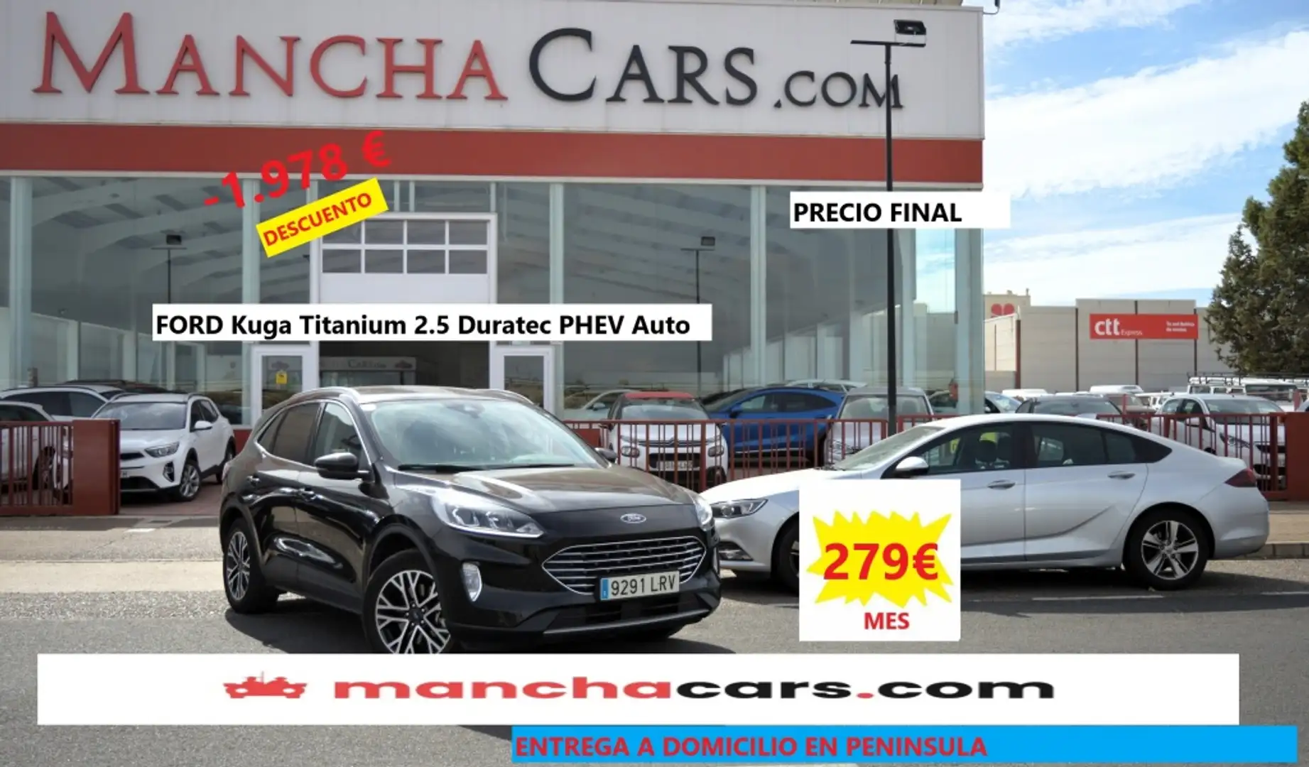 Ford Kuga 2.5 Duratec PHEV Titanium 4x2 Negro - 1
