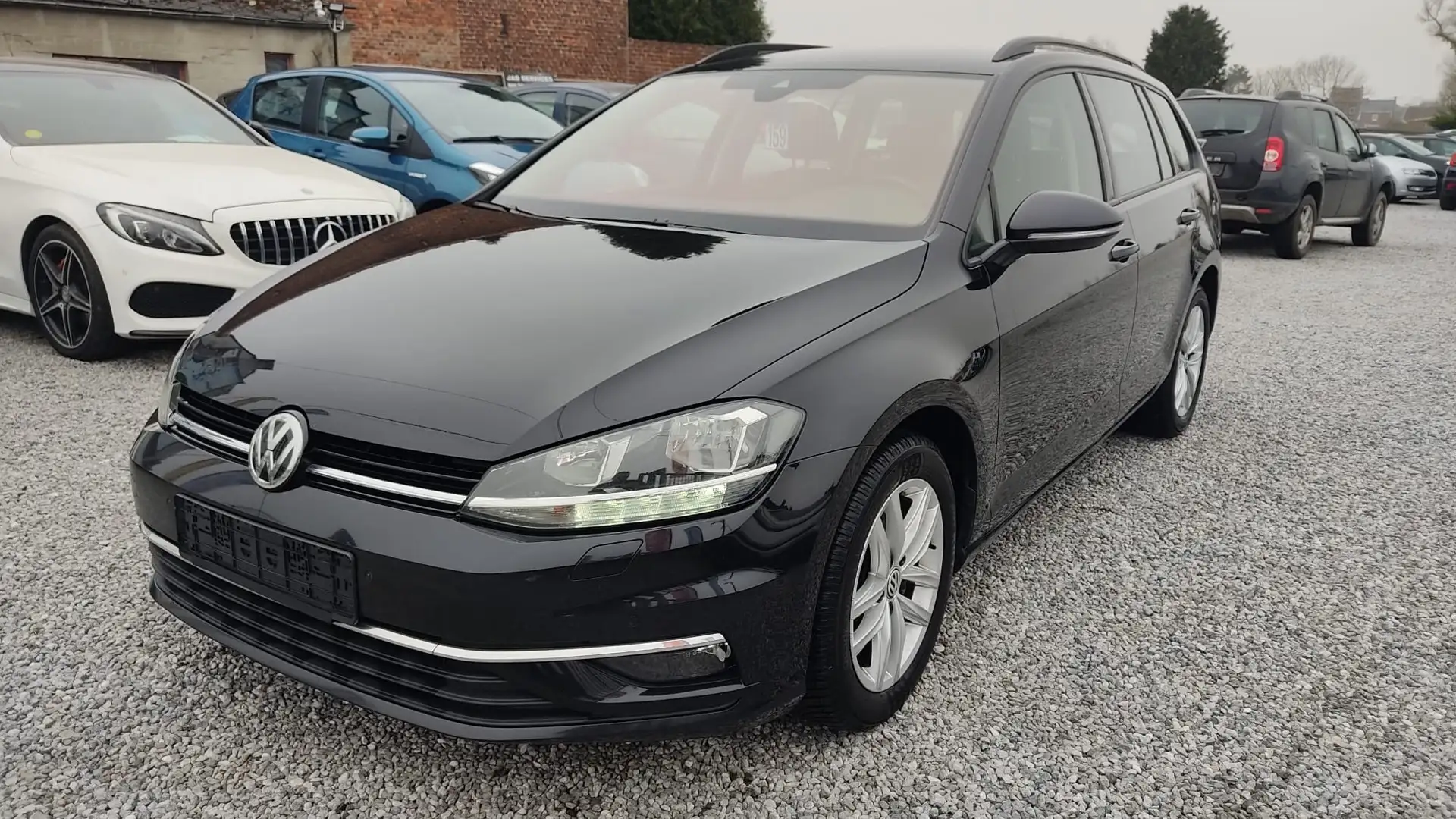 Volkswagen Golf Variant SW 1.6 CR TDi(115CH)_2019💢EUR.6D_AUTOM💢 Negro - 1