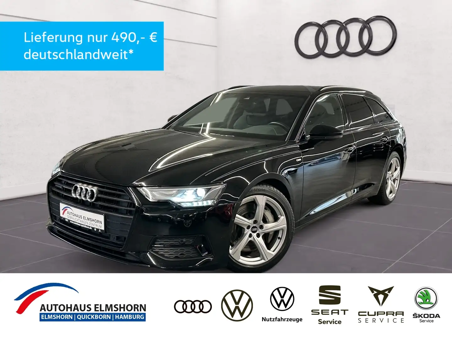 Audi A6 Avant 55 TFSI S line quattro BLACK B&O LED NAVI D Noir - 1