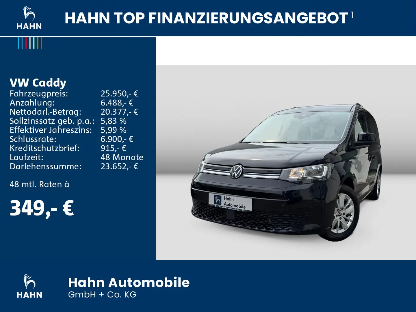Volkswagen Caddy 2.0TDI Life DSG Cam Navi Climatr Tempo Zwart - 2